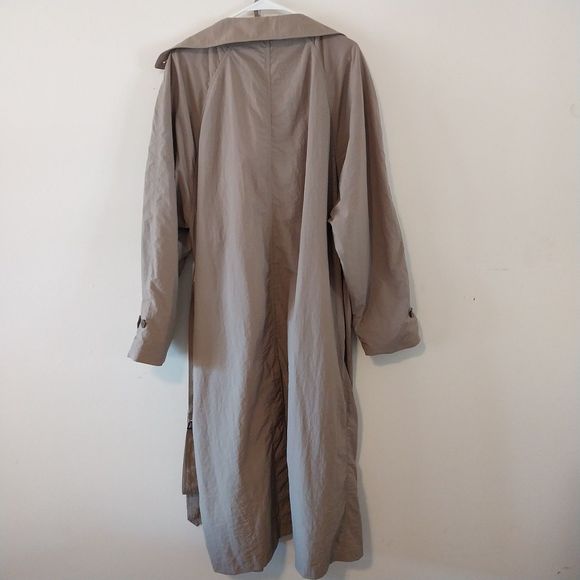 Men's Kenneth Barnard Tan Nylon Trench/Rain Coat with Storage Tote - One Size - Picture 3 of 7